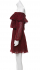 Abito animalier rosso bordeaux